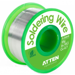 ATTEN TS-99.35050 καλάι Green 0.5mm 50gr κόλληση RoHS για ηλεκτρικό κολλητήρι αερίου χειροτεχνίες μοντελισμό 