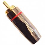 GILBORD RCA Goldenplated1 red αρσενικό επίχρυσο φις