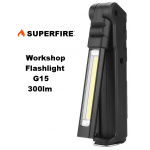 Superfire G15 ισχυρός οικονομικός επαναφορτιζόμενος φακός πολλαπλής εργασίας