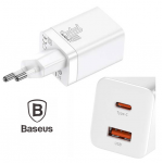 Baseus CCSUPP-E02 USB USB-C 30W οικονομικός φορτιστής ποιότητας γρήγορης φόρτισης