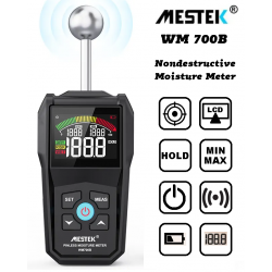 Mestek WM700B οικονομικός έξυπνος ανιχνευτής υγρασιας οποιασδήποτε επιφάνειας