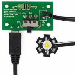 2161 Kitronik Micro USB Lamp Kit εκπαιδευτικό ηλεκτρονικό φωτιστικό usb για εκμάθηση και εκπαιδευτική κατασκευή