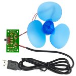 2162 USB Fan Kit οικονομικό για εκπαιδευτικές κατασκευές ανεμιστήρας usb χόμπι εκπαιδευτικά ηλεκτρονικά κιτ hobby