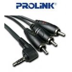 ΚΑΛΩΔΙΟ AUDIO - VIDEO  MINI JACK 3,5MM - 3XRCA (PL-233) 1,5M