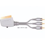 ΚΑΛΩΔΙΟ SCART ΣΕ 3X RCA ΜΕ ΔΙΑΚΟΠΤΗ ΓΙΑ IN - OUT PROLINK GSV-7420G 1,5M