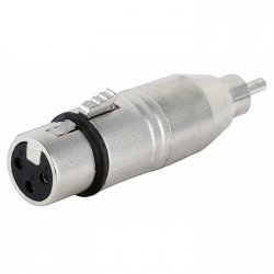 Proficon ADA13 adaptor XLR θηλυκο σε RCA αρσενικό