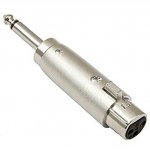 Proficon ADA16 adaptor XLR θηλυκό σε 6.3mm TRS αρσενικό καρφί