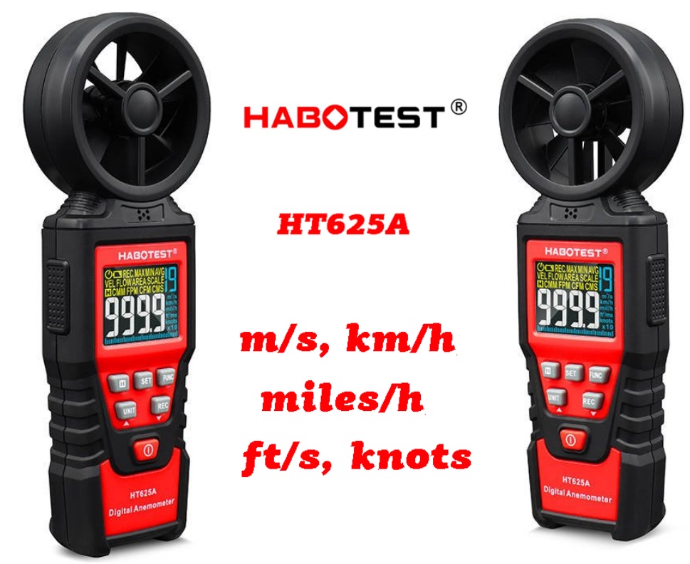 habotest ht625a digital anemometer ranges
