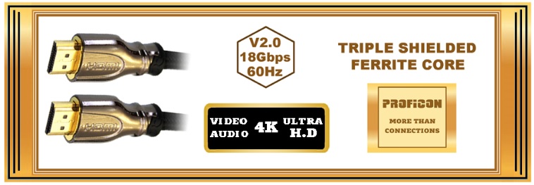 proficon hdmi v2.0 18gbps καλώδιο περιγραφή